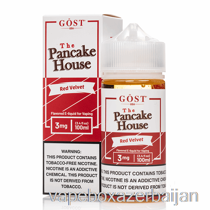 E-Juice Vape Red Velvet - The Pancake House - GOST Vapor - 100mL 0mg